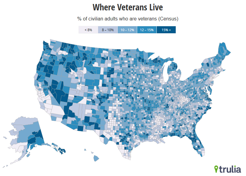 veterans county map