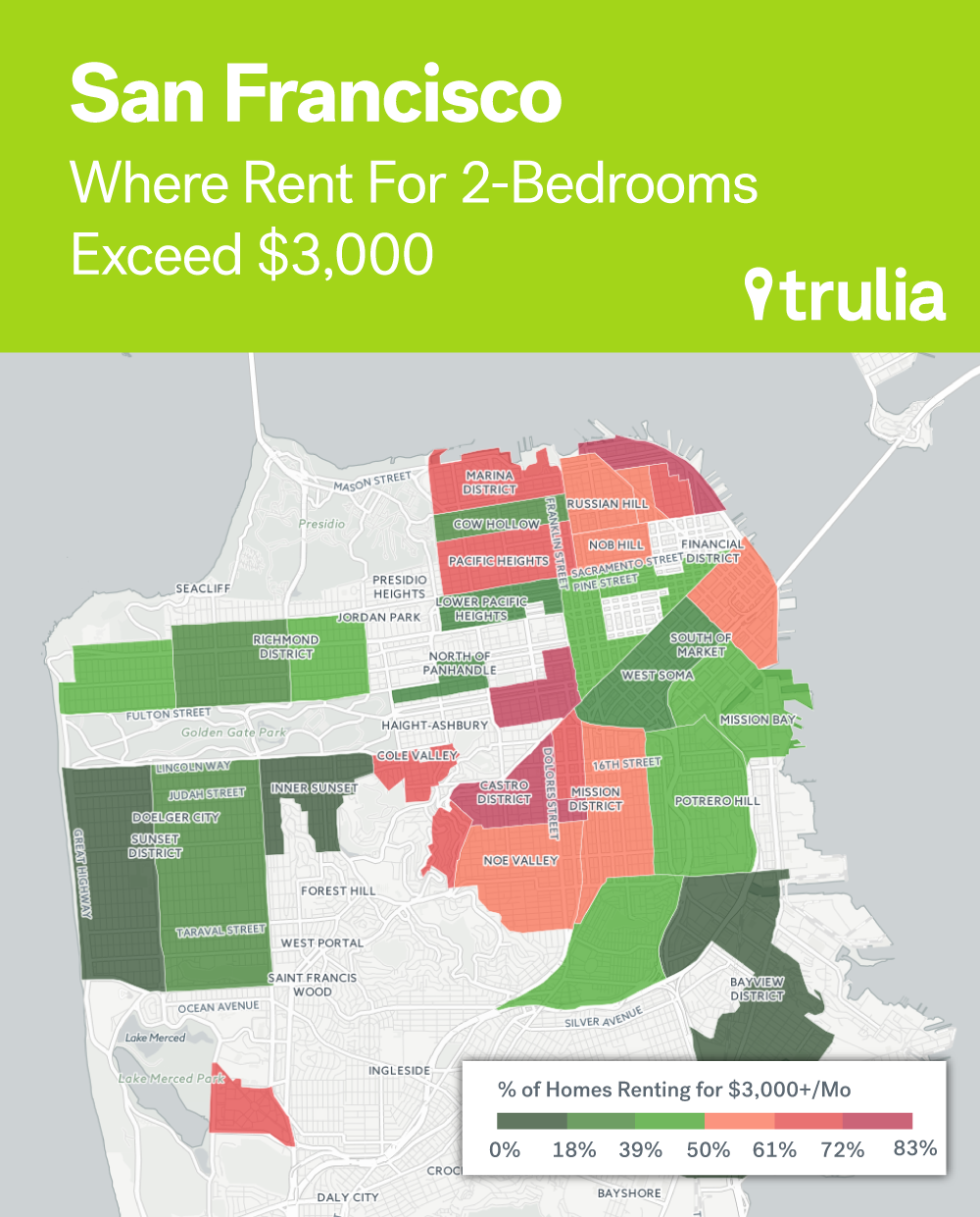 Where Rents Are Too Damn High Trulia Research